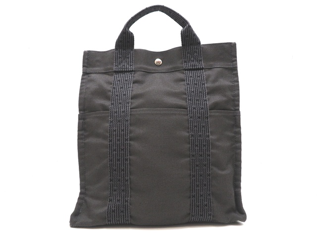 HERMES エルメス エールラインアドMM グレー／SV 2way