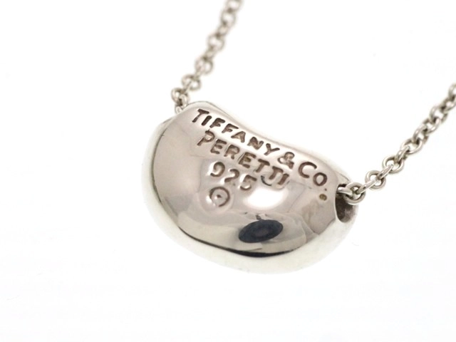 TIFFANY&CO ティファニー ジュエリー ネックレス ビーン デザイン ペンダント 925 シルバー 2.9g【473】