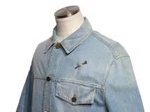 LOUIS VUITTON ルイ・ヴィトン 衣類 デニム半袖シャツ メンズS ブルー コットン 1A8XAD (2120500251097) 【200】