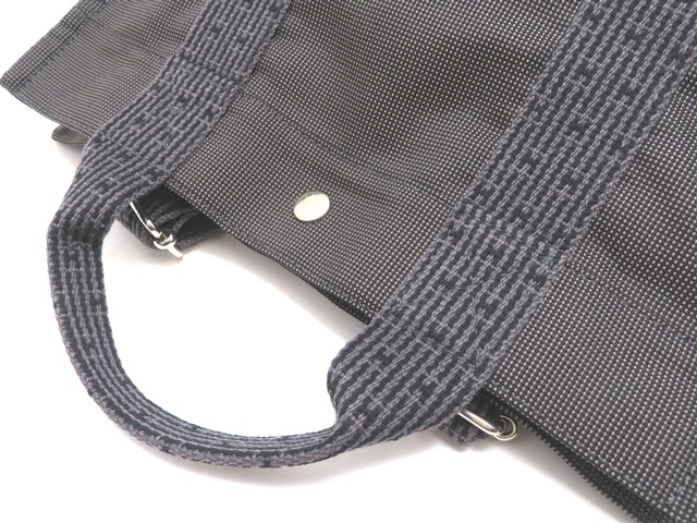 HERMES エルメス エールラインアドMM グレー／SV 2way