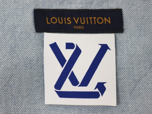 LOUIS VUITTON ルイ・ヴィトン 衣類 デニム半袖シャツ メンズS ブルー コットン 1A8XAD (2120500251097) 【200】