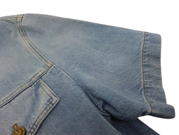 LOUIS VUITTON ルイ・ヴィトン 衣類 デニム半袖シャツ メンズS ブルー コットン 1A8XAD (2120500251097) 【200】