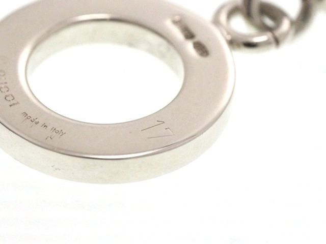 GUCCI グッチ ボールチェーン ブレスレット 925 シルバー #17 14.5g【473】