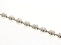 GUCCI グッチ ボールチェーン ブレスレット 925 シルバー #17 14.5g【473】