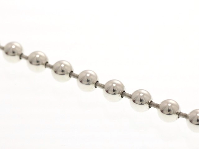 GUCCI グッチ ボールチェーン ブレスレット 925 シルバー #17 14.5g【473】