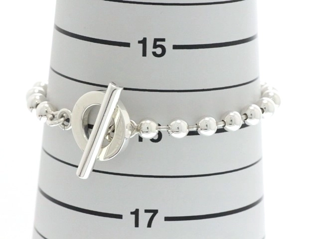 GUCCI グッチ ボールチェーン ブレスレット 925 シルバー #17 14.5g【473】