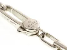 GUCCI グッチ インターロッキングG ブレスレット 925 シルバー #17 11.8g【473】