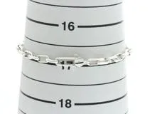 GUCCI グッチ インターロッキングG ブレスレット 925 シルバー #17 11.8g【473】
