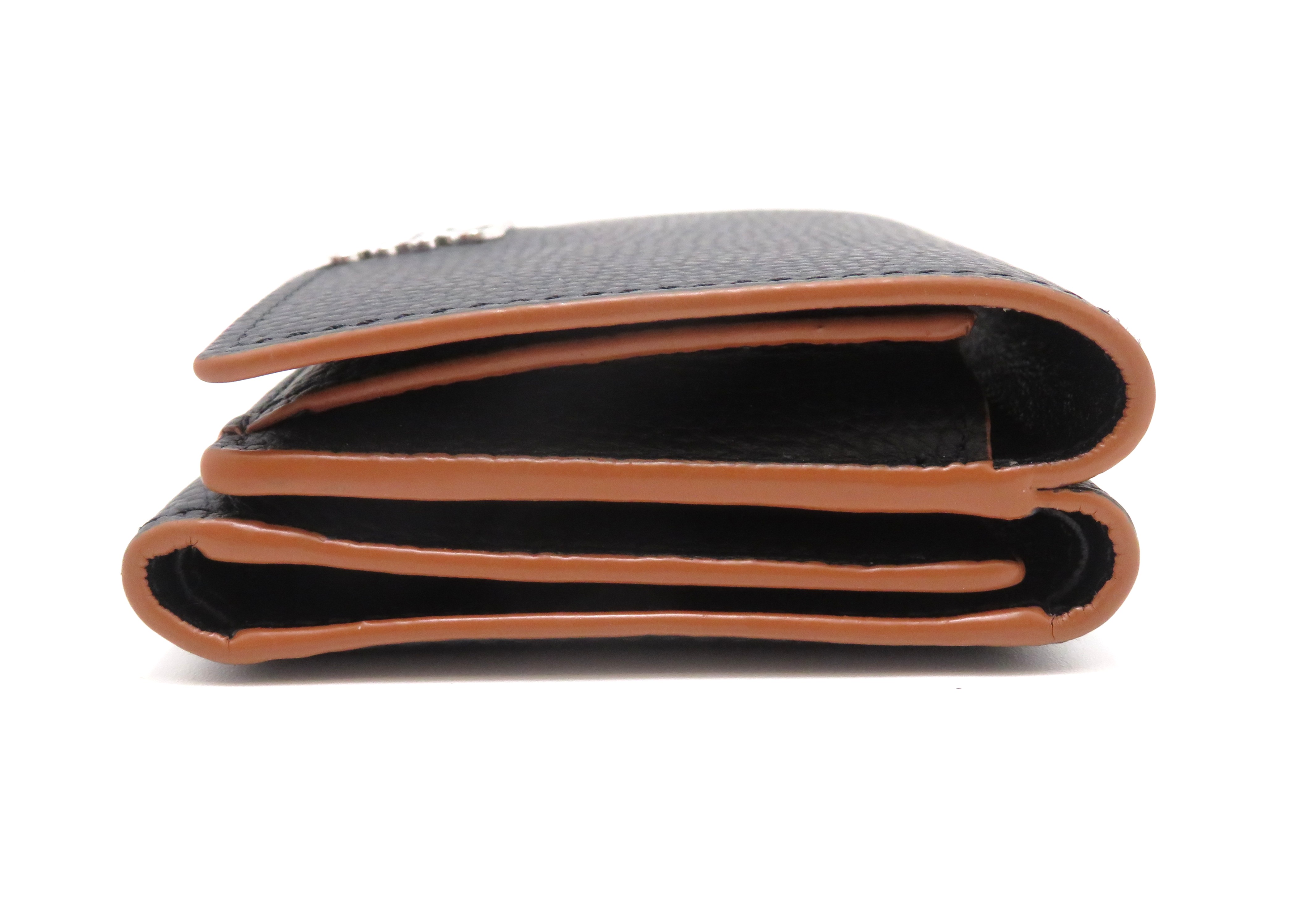 LOEWE ロエベ アナグラム トライフォールドウォレット ブラック