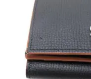 LOEWE アナグラムトライフォールドウォレット　ブラック アナグラム トライフォールド ウォレット（ペブルグレインカーフ