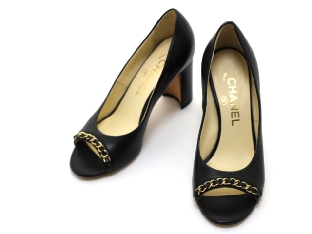 CHANEL シャネル エナメル フラットシューズ 38