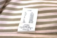 LOUIS VUITTON ルイヴィトン 衣類 ストライプシャツ メンズXS ベージュ/ピンク コットン RM181M FFS HES21W