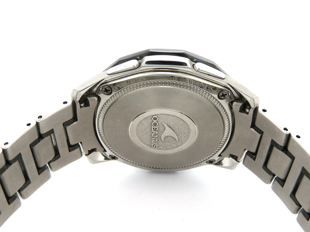 CASIO(カシオ) 腕時計 オシアナス OCW-S1350 メンズ クロノグラフ ネイビー CASI0　カシオ　オシアナス　オーシャンマンタ　OCW-S1350　チタン　電波ｿｰﾗｰ　205