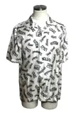LOUIS VUITTON ルイヴィトン 衣類 ロゴシャツ メンズS ホワイト シルク RM181M FIO HES22W
