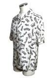 LOUIS VUITTON ルイヴィトン 衣類 ロゴシャツ メンズS ホワイト シルク RM181M FIO HES22W