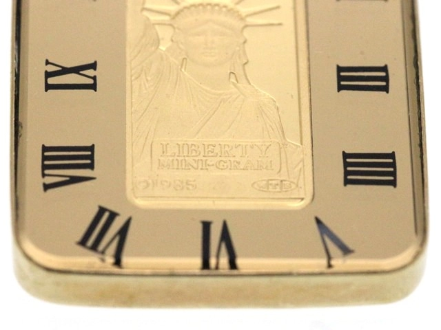 JEWELRY ノンブランド ペンダントトップ 自由の女神 リバティインゴット ペンダント K24 K18 5.9g【473】