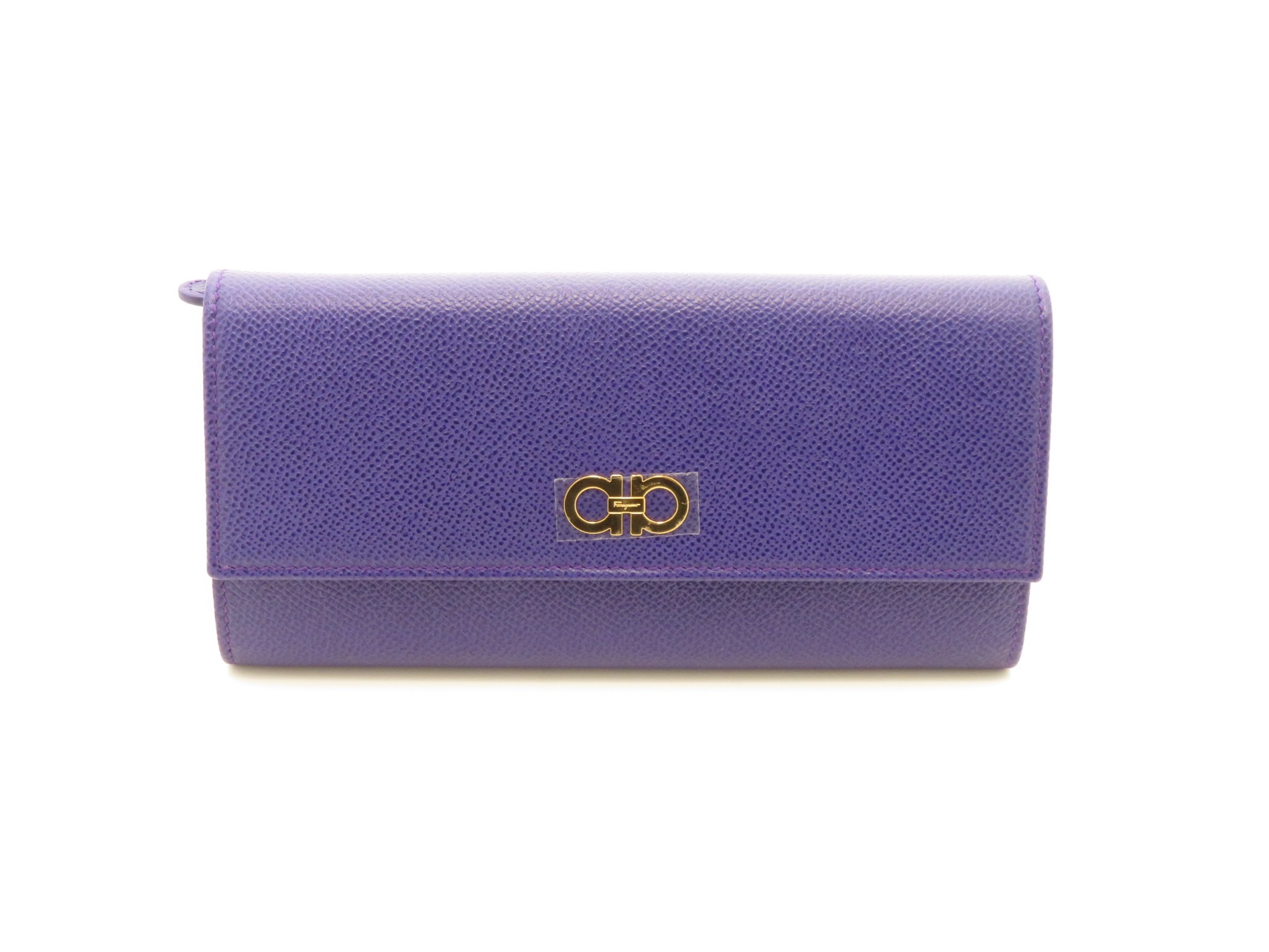Salvatore Ferragamo パープル 長財布 Salvatore Ferragamo サルヴァトーレフェラガモ ガンチーニ長