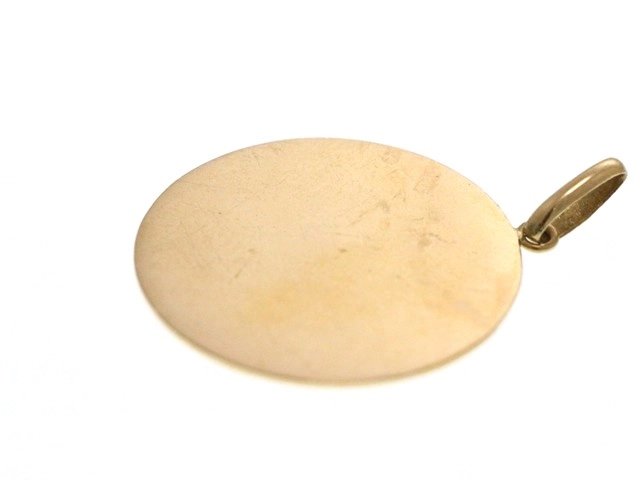 JEWELRY ノンブランド ジュエリー エリザベス コインモチーフ ペンダント トップ K18 イエローゴールド 2.6g【473】