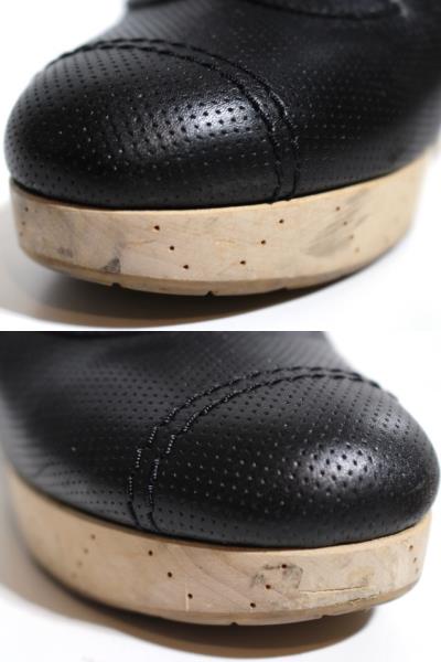 CHANEL　サボサンダル　ブラック CHANEL シャネル サボサンダル レディース36 ブラック レザー