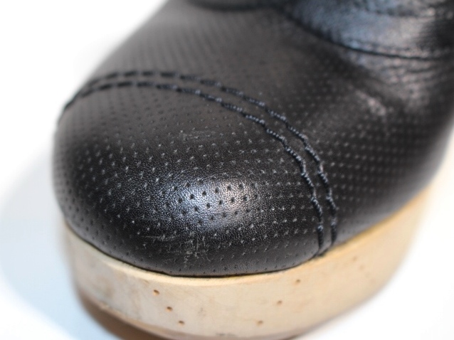 CHANEL シャネル サボサンダル レディース36 ブラック レザー ココ