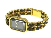 CHANEL シャネル プルミエールL H0001 GP/革 女性用クオーツ