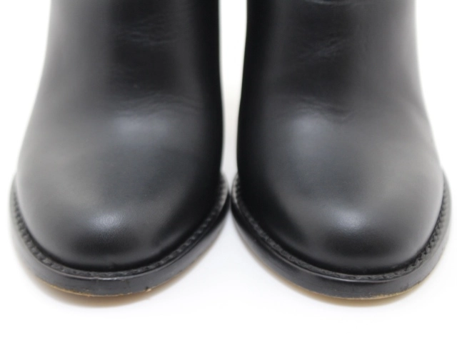 VALENTINO バレンチノ 靴 ロックスタッズアンクルブーツ レディース37(約23.5cm) ブラック 革 DZ710 2 (2148103863707) 【200】