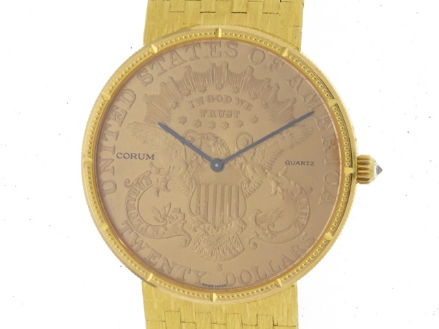 CORUM コルム 20$コインウォッチ 18K メンズ クオーツ