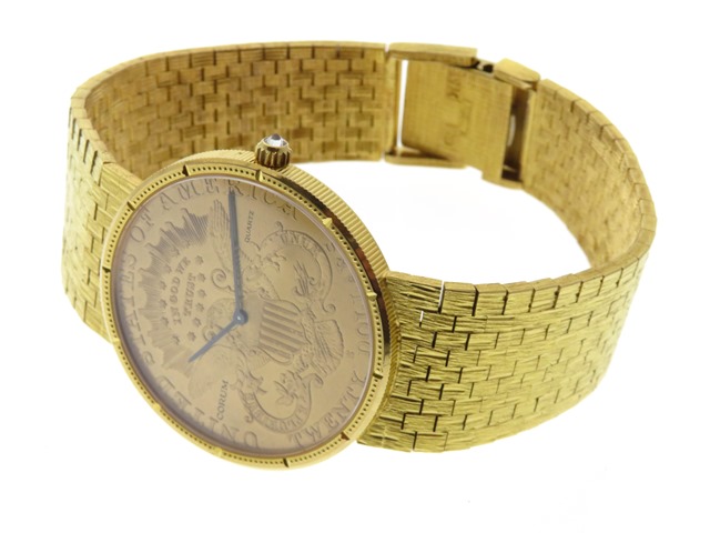CORUM コルム 20$コインウォッチ 18K メンズ クオーツ