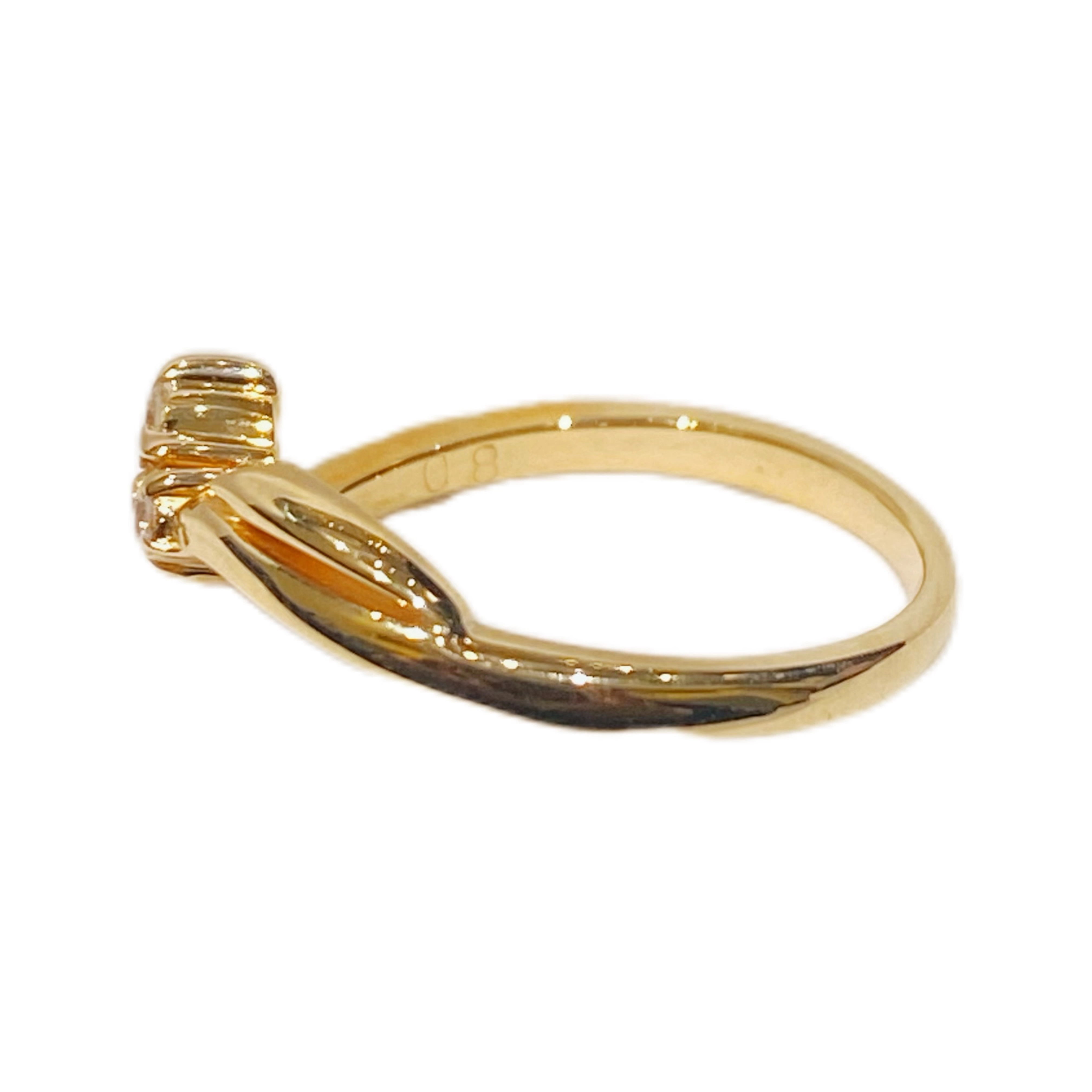 JEWELRY ジュエリー リング K18 イエローゴールド ダイアモンド D 約2.4g 6号 2120000282751【208】