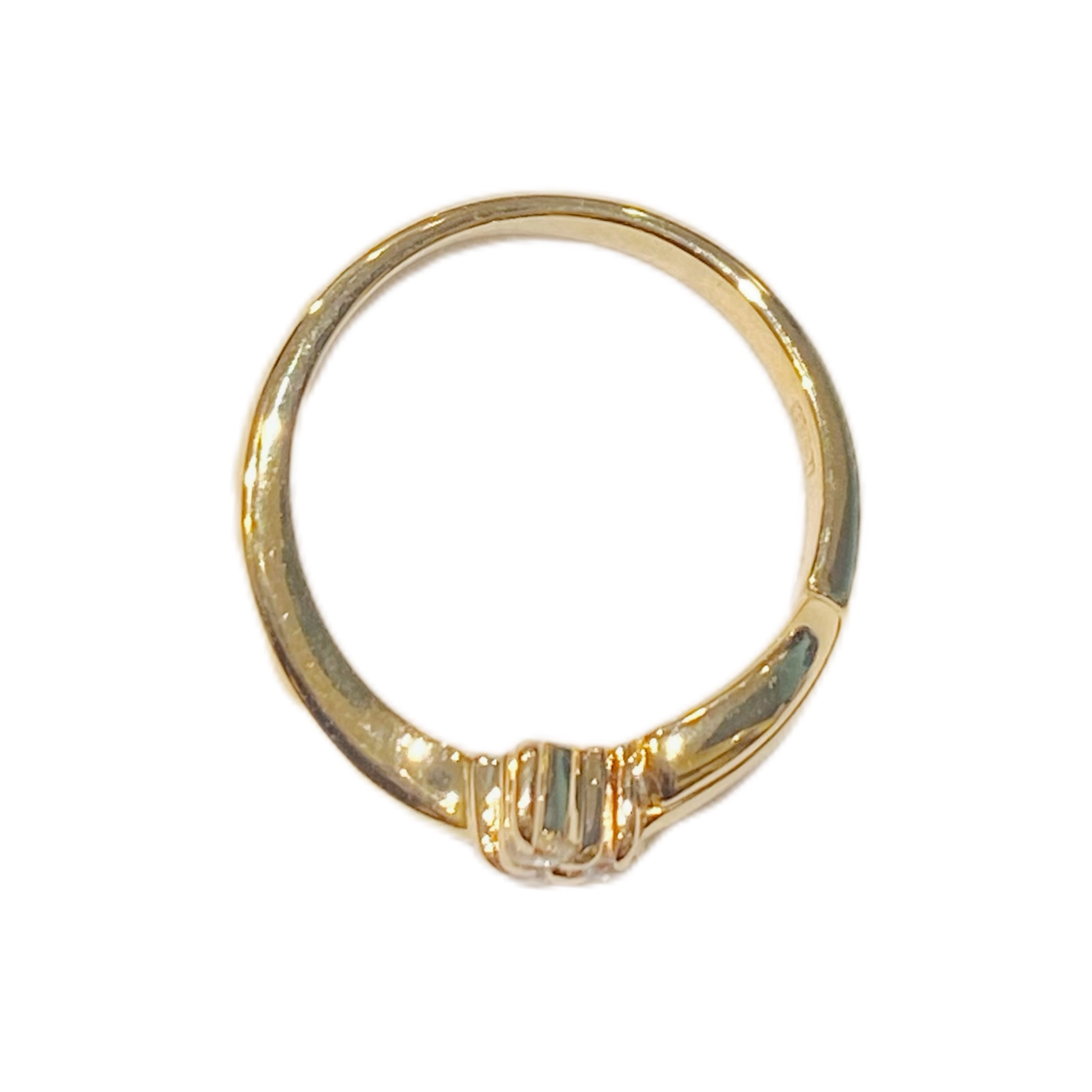 JEWELRY ジュエリー リング K18 イエローゴールド ダイアモンド D 約2.4g 6号 2120000282751【208】