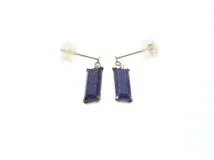 JEWELRY ノンブランド ジュエリー ピアス K10 ラピスラズリ 1.0g【473】
