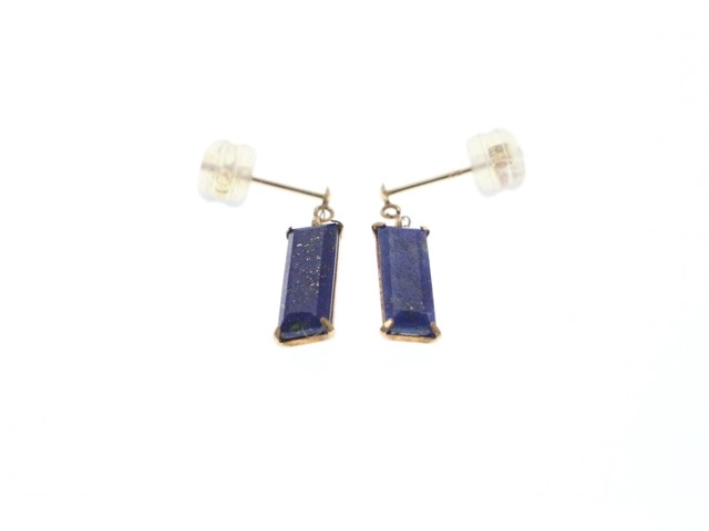 JEWELRY ノンブランド ジュエリー ピアス K10 ラピスラズリ 1.0g【473】