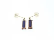JEWELRY ノンブランド ジュエリー ピアス K10 ラピスラズリ 1.0g【473】