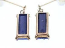 JEWELRY ノンブランド ジュエリー ピアス K10 ラピスラズリ 1.0g【473】