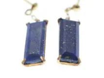 JEWELRY ノンブランド ジュエリー ピアス K10 ラピスラズリ 1.0g【473】