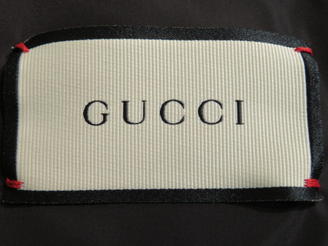 GUCCI グッチ ダウン ジャケット メンズ 44 ブラック ナイロン 