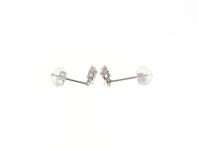 JEWELRY ノンブランド ジュエリー ピアス K14 ホワイトゴールド キュービックジルコニア 0.5g【473】