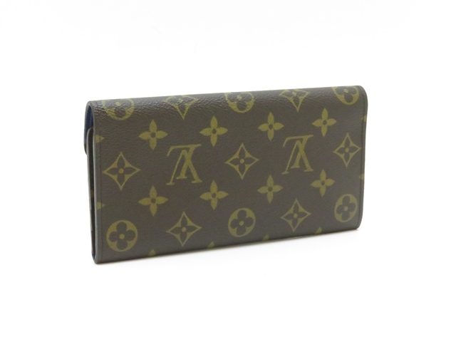 Louis Vuitton　ルイ・ヴィトン　ポルトフォイユ・ジョゼフィーヌ　M60164　モノグラム　ブルー【430】2143600342656