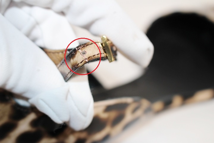 マルジェラヒョウ柄オープントゥシューズ 37 マルジェラヒョウ柄オープントゥシューズ 37