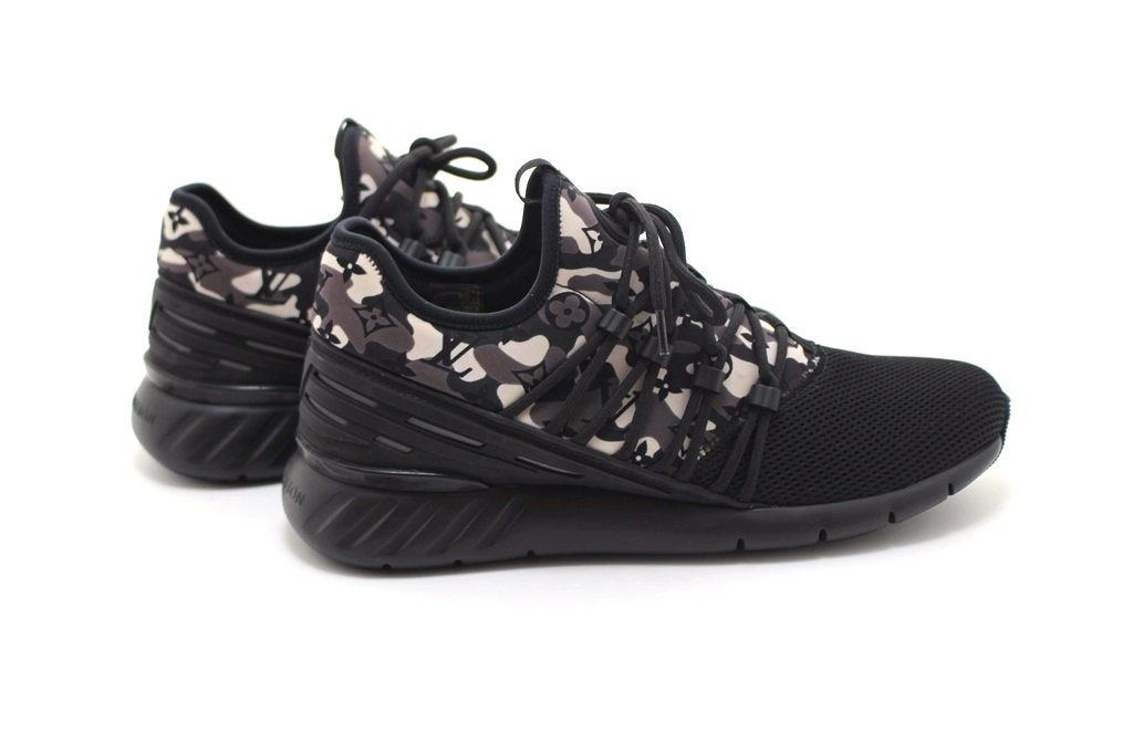 LOUIS VUITTON ルイヴィトン 靴 ファーストレーン ライン カモフラ モノグラム スニーカー メンズ7 ブラック