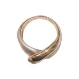 JEWELRY ノンブランドジュエリー　デザイン リング スネーク　ヘビ　K18PG/PT900/D0.03/#8　【208】2146000382468