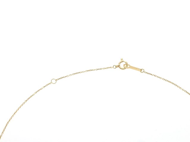 4℃ ヨンドシー 貴金属 宝石 ネックレス K18 イエローゴールド ダイヤモンド 1.4g【473】