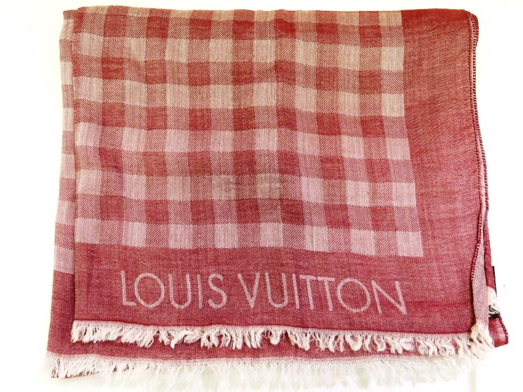 LOUIS VUITTON ルイ・ヴィトン エトール ダミエ レッド 小物 コットン