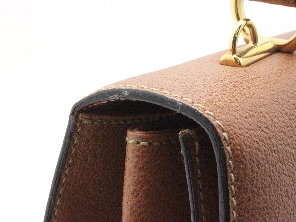 GUCCI グッチ レディロック 2wayバッグ ブラウン レザー 000・926  