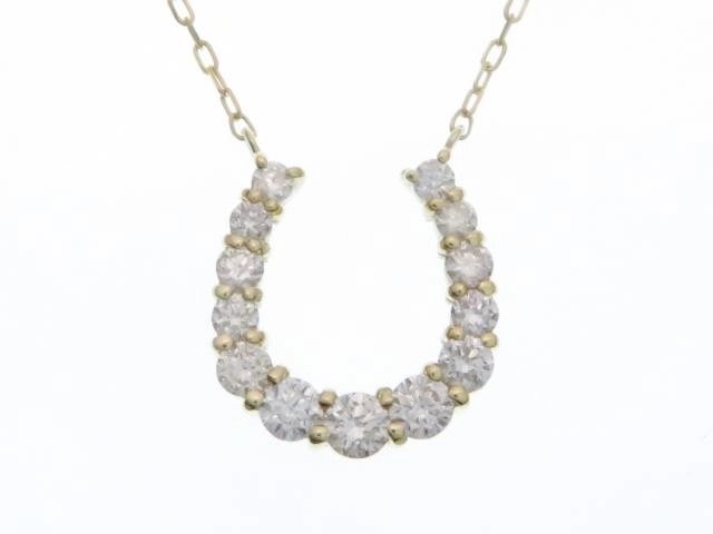 JEWELRY ノンブランドジュエリー ダイヤモンド ネックレス 馬蹄 K18YG 