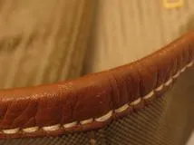 PRADA　プラダ　トートバッグ　カーキ　ブラウン　キャンバス　レザー【431】2148103798726