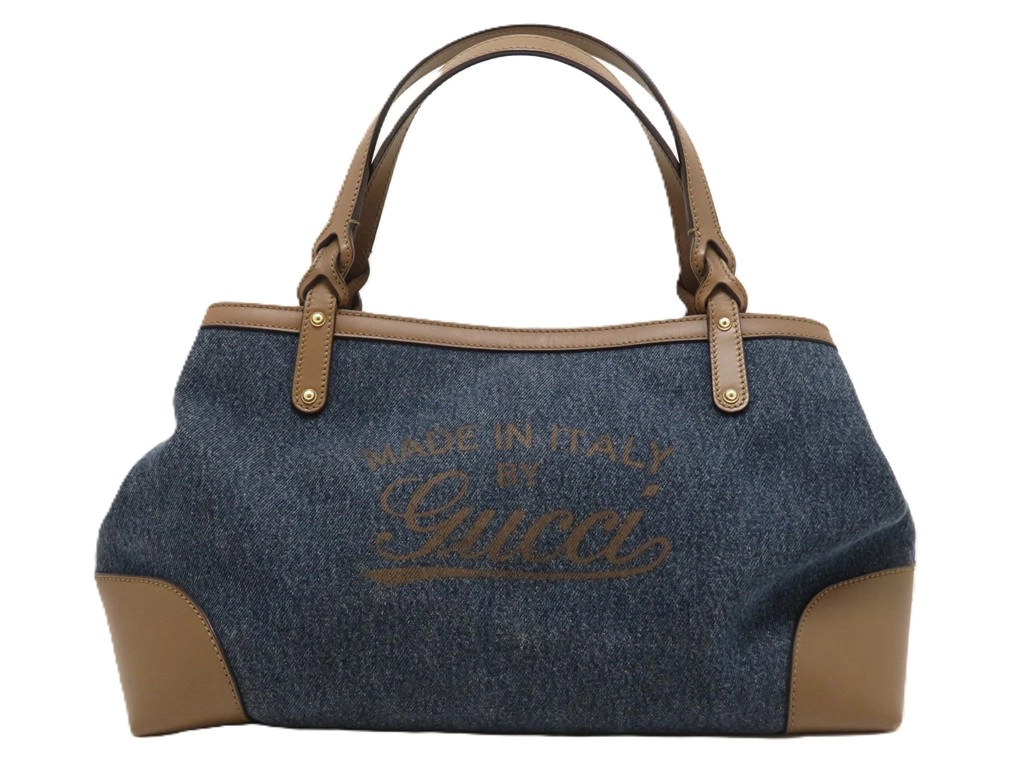 グッチ GUCCI トートバッグ レザー ブラウン レディース 中古