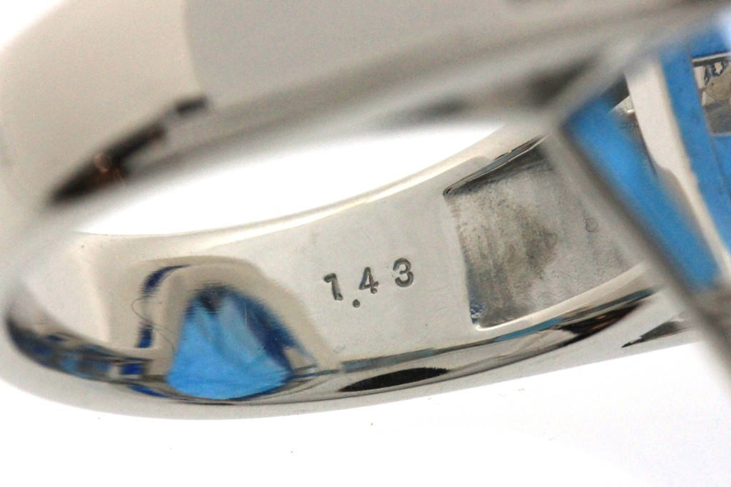 JEWELRY ノンブランドジュエリー リング 16.5号 プラチナ900 ブルー