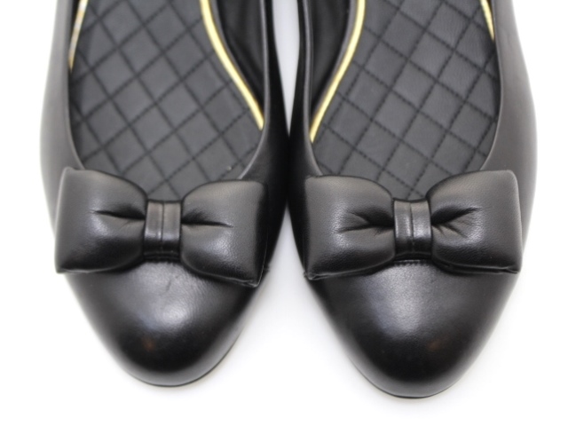 CHANEL シャネル 靴 リボン フラットシューズ レディース37