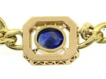 UNOAERRE ウノアエレ ネックレス K18イエローゴールド サファイア4.38